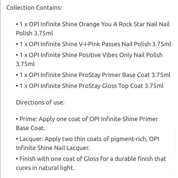 NEW OPI Mini Box Set of Neon Color Nail Polish Complete with Primer & Gloss Coat - Picture 5 of 13